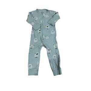 Lindex Pajamas Sheep Print Blue Size 18-24 Months (92)